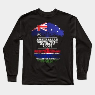 Australian Grown With Gambian Roots - Gift for Gambian With Roots From Gambia Long Sleeve T-Shirt